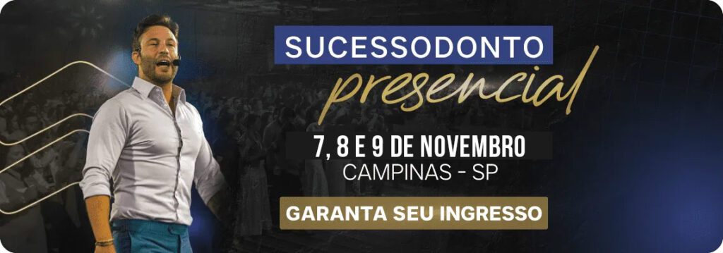 Banner da Sucessodonto presencial 7, 8, 9 de novembro em campinas